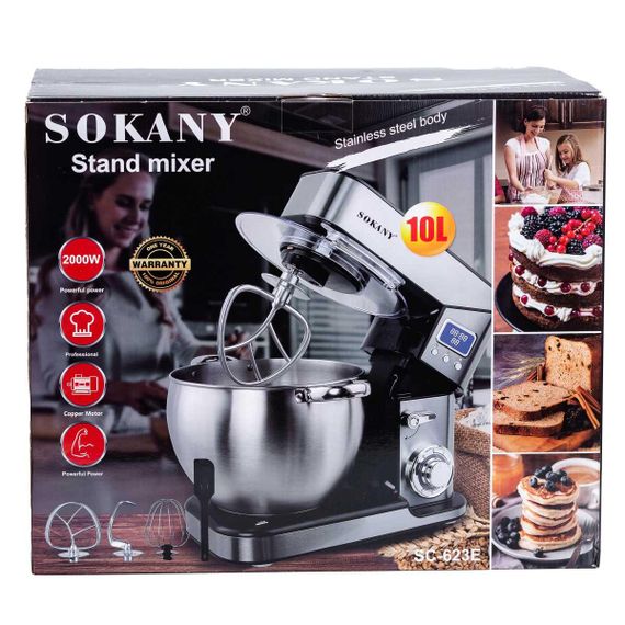 Міксер Sokany SC623E професійний 2000 Вт чаша на 10 л | Зображення 6