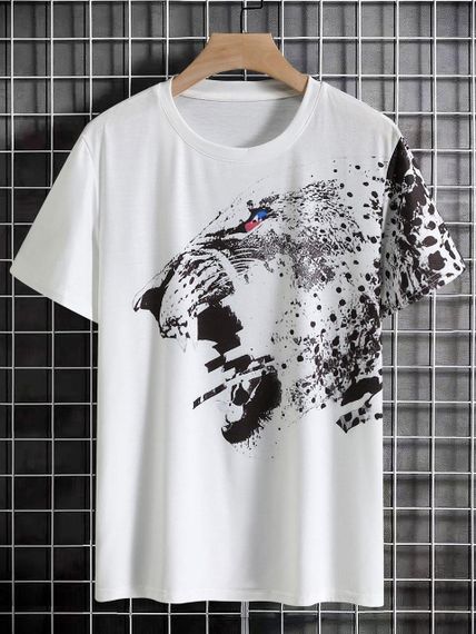 Футболка женская с принтом повседневная S Белая