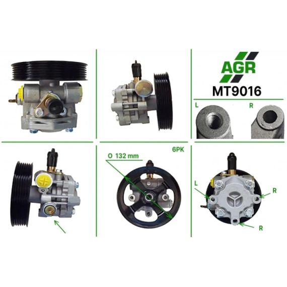 Насос ГУР новый MITSUBISHI LANCER 2008-, OUTLANDER 2006-; PEUGEOT 4007 2007-; CITROEN C-CROSSER