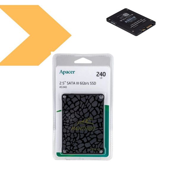SSD Диск з високою швидкістю читання/запису Apacer AS340 120GB 2.5 7mm SATAIII (39798-01_540) | Зображення 1