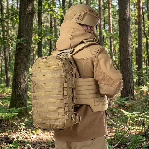 Рюкзак тактичний 10л Койот, штурмовий рюкзак військовий Ukrarmor укрармор Cordura 1000D, рюкзак ЗСУ MOLLE похід