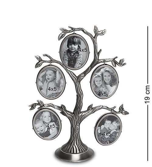 Настенная фоторамка Metal Family Tree 19 см (5 фото)
