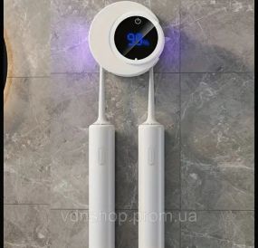 Автоматичний настінний тримач-стерилізатор для зубних щіток з УФ-дезінфекцією, стерилізатор з дисплеєм