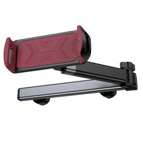 Автоутримувач HOCO H69, кріплення на підголовник, затискач 115-245мм, Black, Box