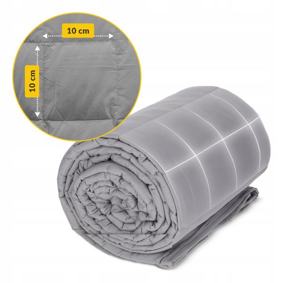 Ковдра важка (обтяжена) 4FIZJO 8 кг 150 x 200 см Grey (P-5907739319791) | Зображення 1