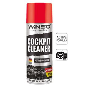 Полироль для приборной панели WINSO Cockpit Cleaner Strawberry 450 мл (840560)