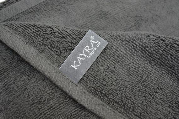 Рушник махровий ST-2 Kayra 70х140 см. сірий | Зображення 3