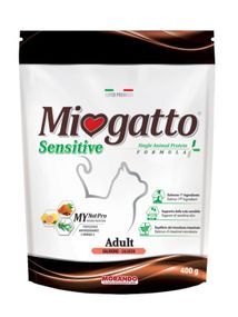 Корм Morando Miogatto Sensitive Salmon Monoprotein сухий з лососем для дорослих котів 0.4 кг
