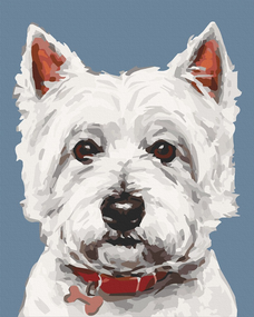 Картина по номерам. "Вайт терьер" Art Craft 11652-AC 40*50 см