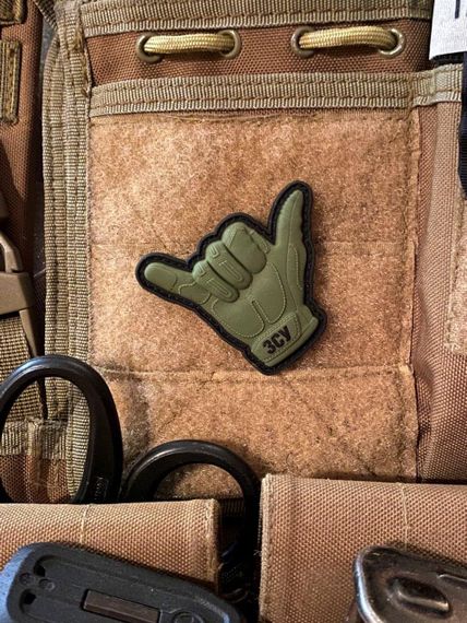 3D патч \ шеврон “Shaka” олива