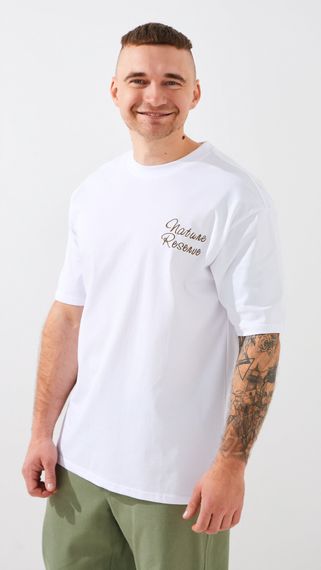 Футболка з принтом чоловіча GENUA G01222-0032 4XL Білий shop (2000999392511)