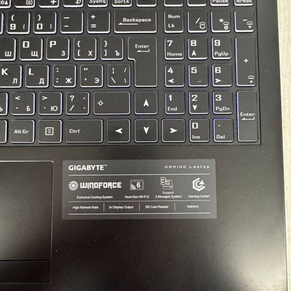 Игровой ноутбук Б-класс Gigabyte G5 KC / 15.6" (1920x1080) IPS / Intel Core i5-10500H (6 (12) ядер по 2.5 - 4.5 GHz) / 16 GB DDR4 / 512 GB SSD NVMe / nVidia GeForce RTX 3060, 6 GB GDDR6, 192-bit / WebCam б/у | Зображення 9