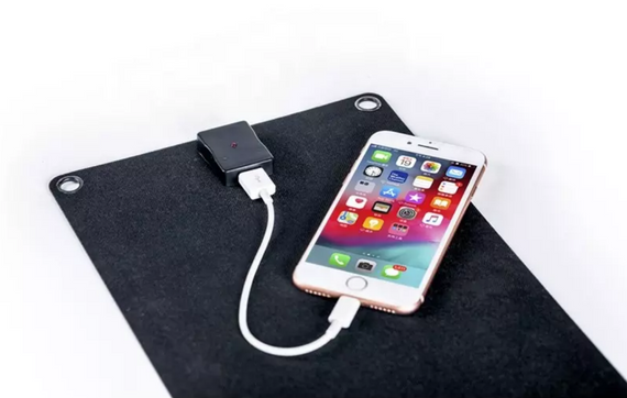 Портативний сонячний зарядний пристрій Dasolar 10W / 1xUSB - Black | Зображення 3