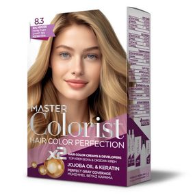 Краска для волос Master Colorist 8.3 Медовая пена Ливеста 2x50 мл+2x50 мл+10 мл