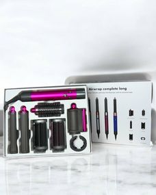 Airwrap Complete Long HS05 6-в-1 — стайлер для волосся з насадками, Fuchsia