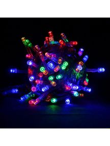 Світлодіодна гірлянда електрична Led на 500 світлодіодів з контролером зелений провід 35 м Мультиколір