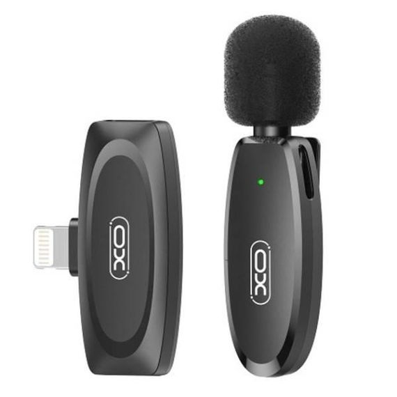 Микрофон петличный XO MKFO8A Type-C wireless Collarclip Черный