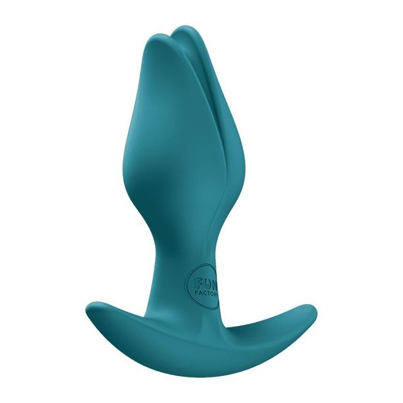 Анальна пробка Fun Factory BOOTIE FEM, рожева, у вигляді бутона, діаметр 2,9 см, тонкий обмежувач, Зелений | Зображення 1