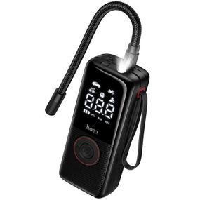 Автомобильный насос Hoco ZP18 Enlighten smart air pump Black