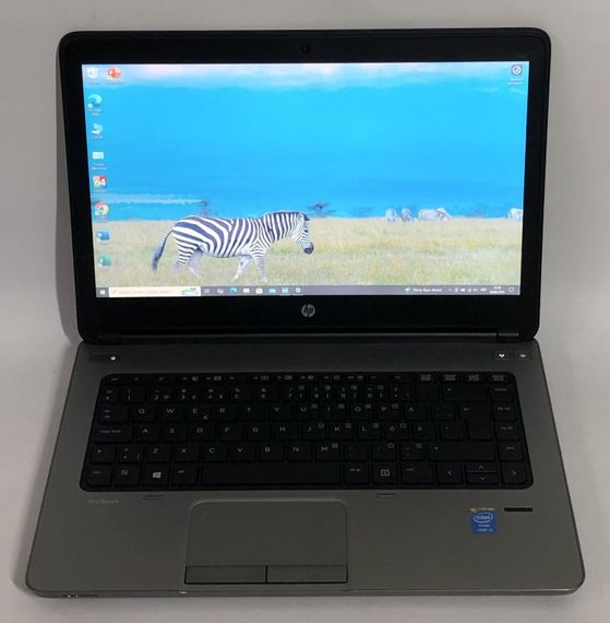 Ноутбук HP ProBook 640 G1 / 14" (1600x900) TN / Intel Core i5-4200M (2 (4) ядра по 2.5 - 3.1 GHz) / 8 GB DDR3 / 128 GB SSD / Intel HD Graphic 4600 / WebCam / DVD-ROM / Win 10 Pro б/в | Зображення 1