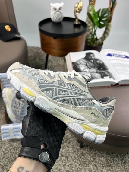 Кросівки ASICS Gel-NYC Grey Silver Yellow (замша , текстиль) весна / літо / осінь 41 | Зображення 2