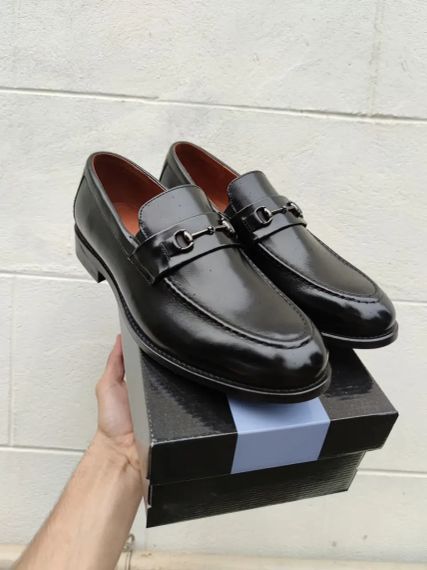 Чорні туфлі без шнурівок 39 розмір | Зображення 1