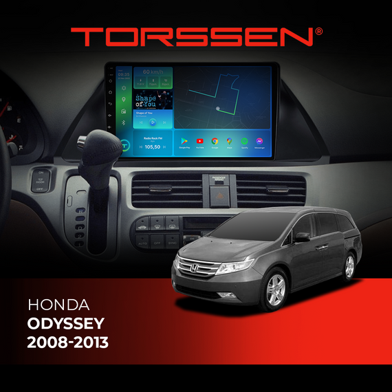 Штатна магнітола Torssen Honda Odyssey 2008-2013 NF10
