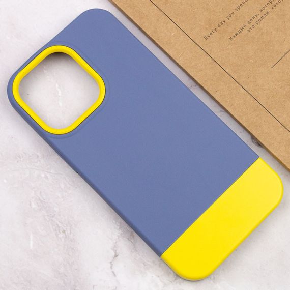 Чохол TPU+PC Bichromatic для Apple iPhone 13 Pro (6.1") Силікон, Blue / Yellow | Зображення 3