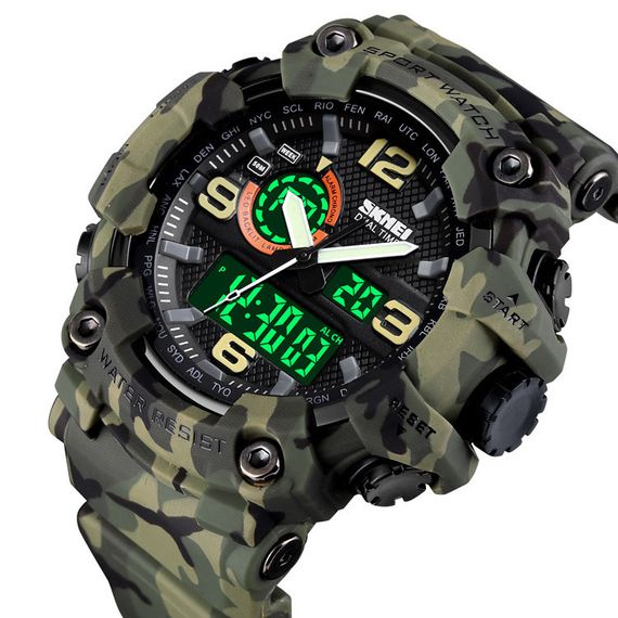 Skmei 1520CMGN Green Camo. SALE | Зображення 1