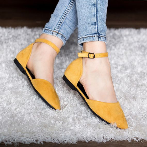 Туфли женские Fashion Euki 2782 36 размер 23,5 см Желтый | Зображення 1