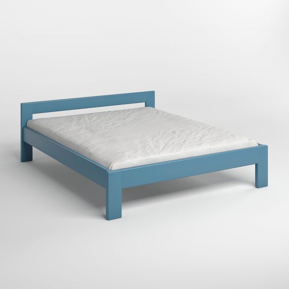 Односпальне дерев'яне ліжко Mebigrand Делі Сіро-синій (S7010R90B) 80х200 см (MBG-3942) | Зображення 1