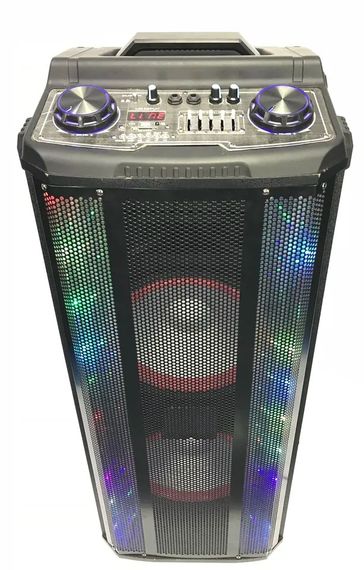 Аккумуляторная акустическая система XPRO HS-TD1070 колонка чемодан 180Вт USB, SD, FM радио, Bluetooth, 2 радиомикрофона, ДУ (MER-15692) | Зображення 3