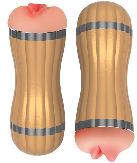 Мастурбатор с двумя входами, вибростимуляцией и звуковым сопровождением Boss Series - Bevis 36 function USB, | Зображення 1