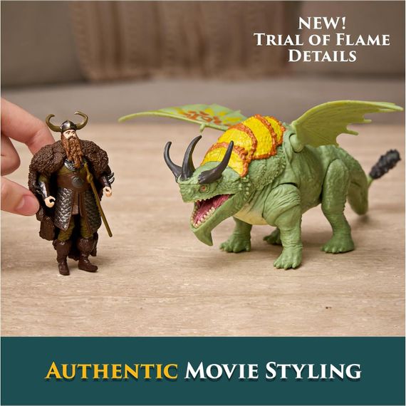 Ігровий набір Dreamworks Dragons Як приборкати дракона Дракон Громорог та вершник Стоїк | Зображення 3