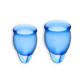 Вагинальные чаши набор Satisfyer Feel confident Menstrual Cup (dark blue) sexstyle