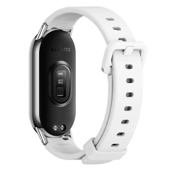 Силіконовий ремінець Mijobs для фітнес-браслета Xiaomi Smart Band 10 - White | Зображення 2
