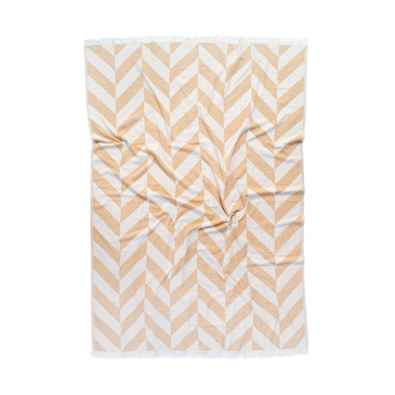 Плед Barine 9195 Туреччина 130*180 см  Бавовна Гірчичний