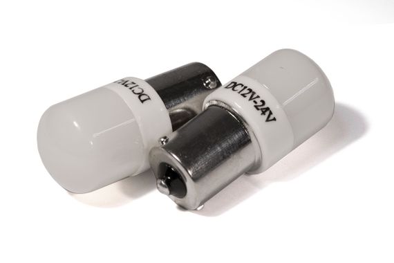 Светодиодная лампа StarLight T25 6 диодов SMD 3030 12-24V 5W WHITE матовая линза с керамическим ободом | Зображення 1