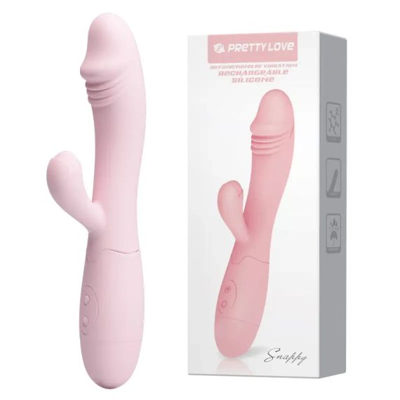 Вібратор зі стимуляцією клітора SNAPPY (рожевий) Sex Aura | Зображення 5