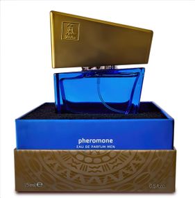 Духи с феромонами мужские SHIATSU Pheromone Fragrance men darkblue, 15 мл Sex Aura