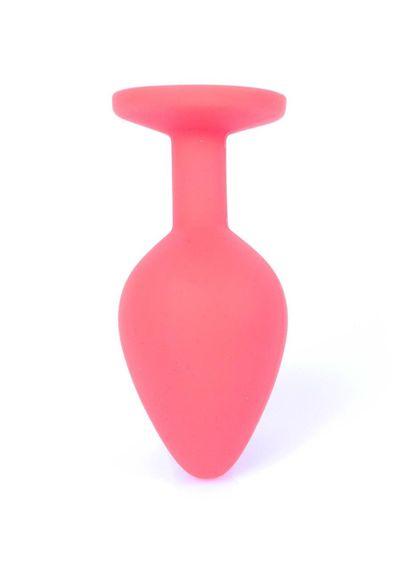 Анальна пробка - Jewellery Silicone Red Plug M Blue Sex Aura | Зображення 6