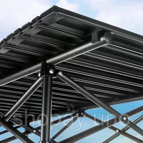 Складной туристический стол 120×55×50 см черный | Зображення 5