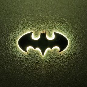 Панно декоративне картина на стіну Бетмен LED 16 кольорів пульт 500х260 acr-p000150