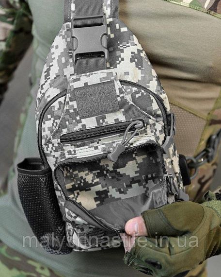 Армейская нагрудная сумка рюкзак с USB портом Защитник  NATO ДЛ7539 | Зображення 2