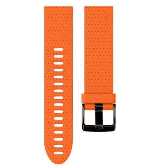 Силіконовий ремінець Primo для годинника Garmin Fenix 5S / 5S Plus / 6S - Orange | Зображення 2