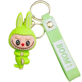 Детский брелок Beige Yoga 4×8 (см) для ключей, на сумку и рюкзак Салатовый HP-55-16GR