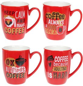 Кружка фарфорова "Coffee First" 340мл