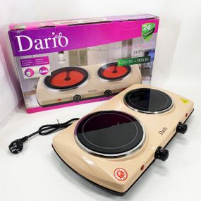 Мини электрическая плита DARIO DHP122B 2100 Вт, Двухконфорочная дисковая электроплита YB-75