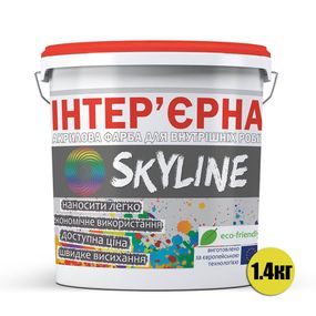Краска акриловая ИНТЕРЬЕРНАЯ SkyLine 1,4 кг