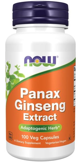 Комплекс для профілактики нервової системи NOW Foods Panax Ginseng 500 mg 100 Veg Caps